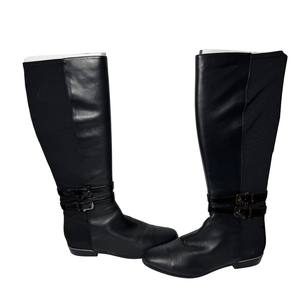 White House‎ Black Market Alexa Tall Boot High Zip Leather Riding Womens 7.5
